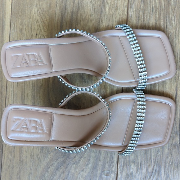 Zara Embellished Strap Heels - Picture 2 of 5